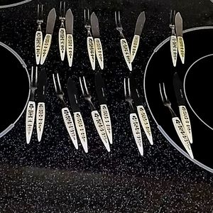 Set of 10 appetizer serving pieces